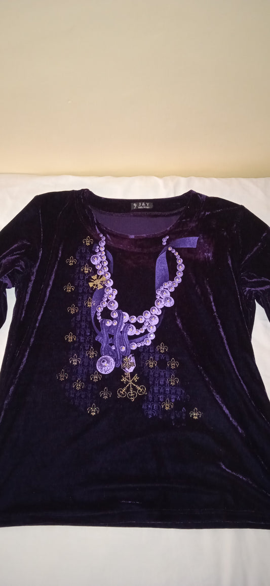 Jersey femenino de terciopelo, J & Y, XXL